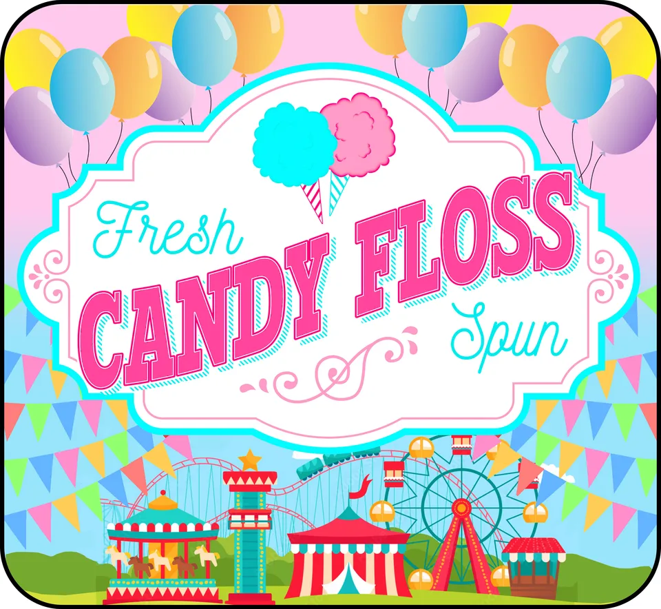 Candy Floss — Swirl World flavour label