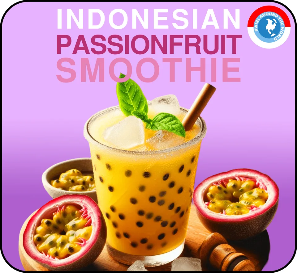Passionfruit Smoothie Sorbet — Swirl World flavour label